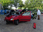 Oefening Brand Wegvervoer Auto Vaart Buitenpost